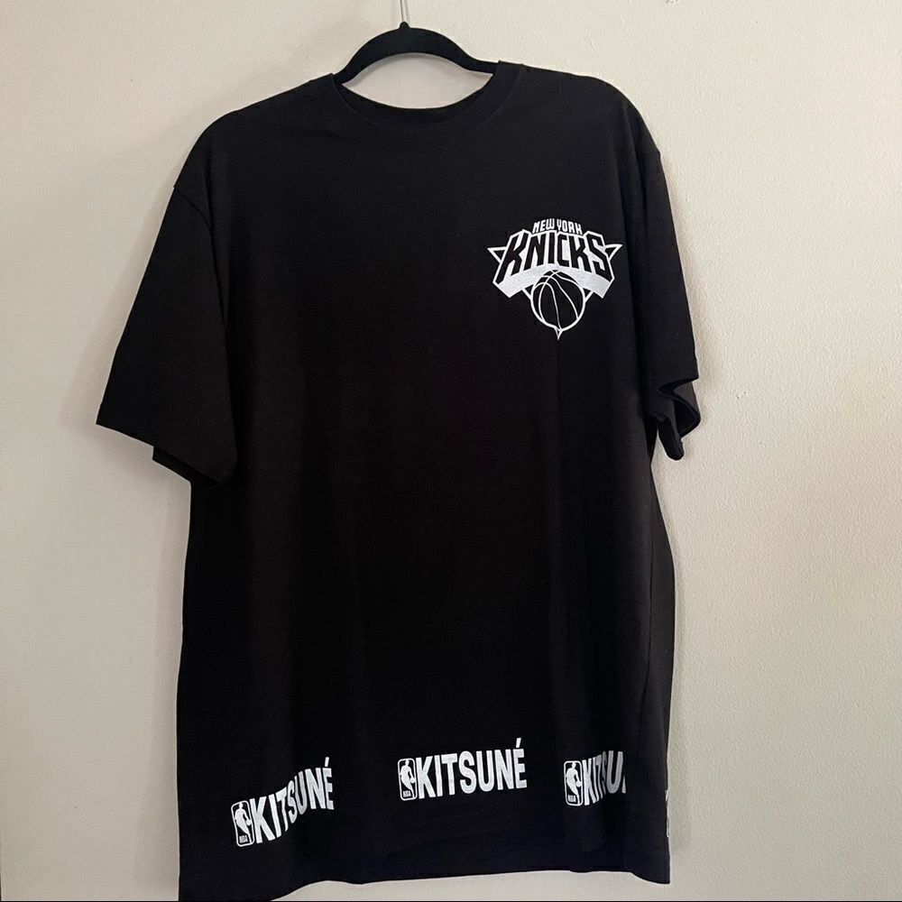Men's Maison Kitsune x NBA New York Knicks Short-Sleeve T-Shirt Size Medium